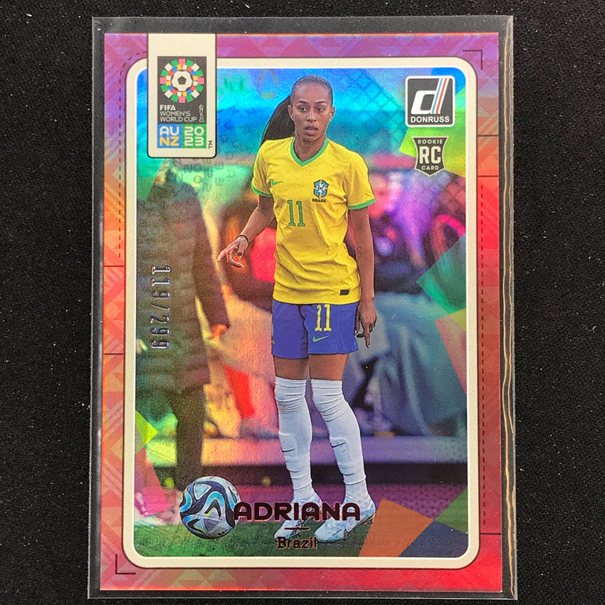 2023 Donruss Fifa Womens World Cup Adriana Rookie Red 119/299 No 13