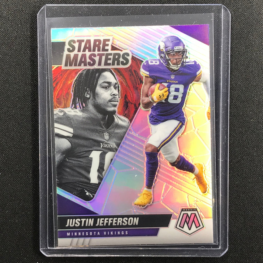 2021 Mosaic JUSTIN JEFFERSON Stare Masters Silver Prizm #20