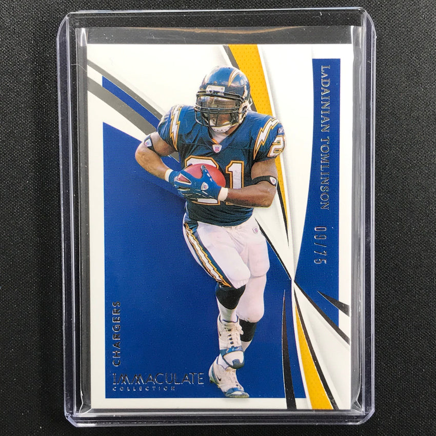 2021 Immaculate Ladainian Tomlinson Base Silver 9/75