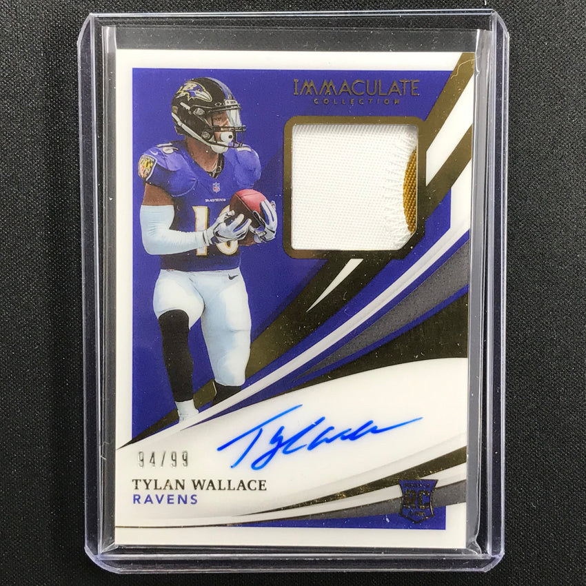 2021 Immaculate Tylan Wallace Rookie Patch Auto 94/99