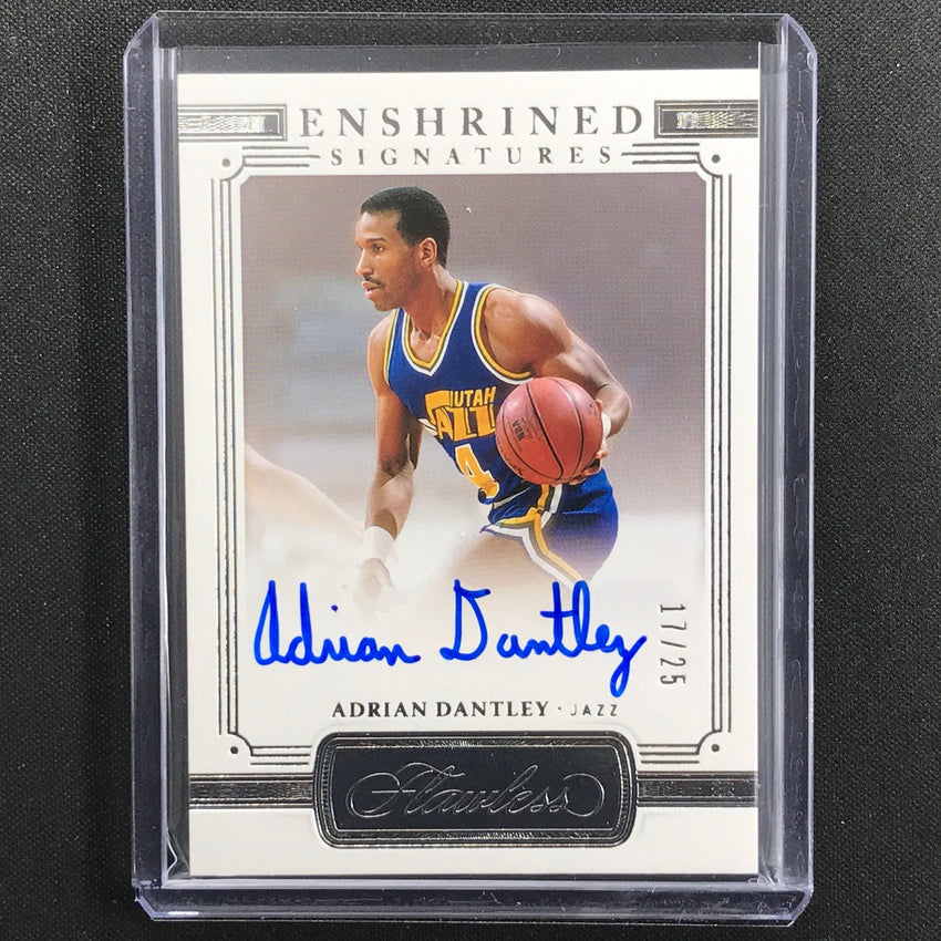 2020-21 Flawless Adrian Dantley Enshrined Signatures Auto Silver 17/25