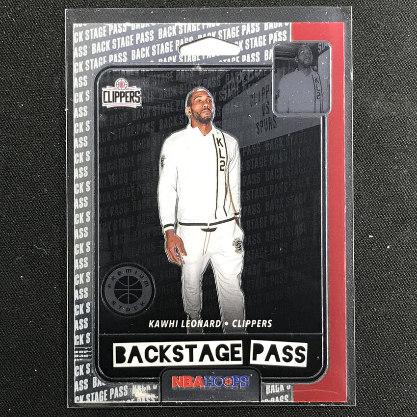 2019-20 Hoops Premium KAWHI LEONARD Back Stage Pass Base #8