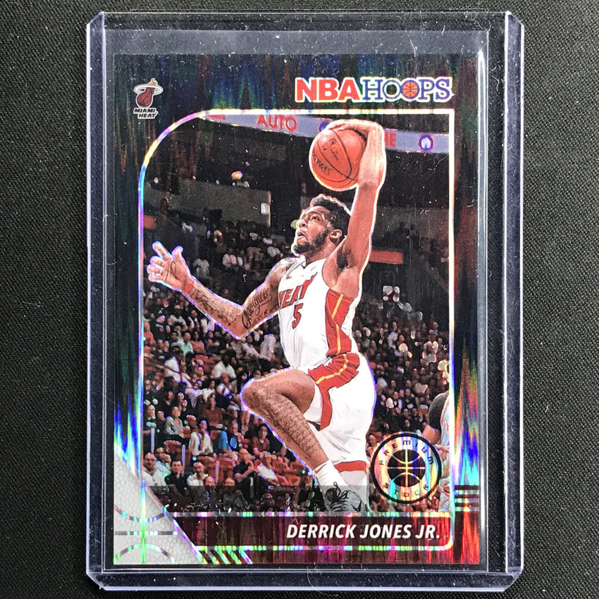 2019-20 Hoops Premium Derrick Jones Jr. Hybrid Flash Black 1/1