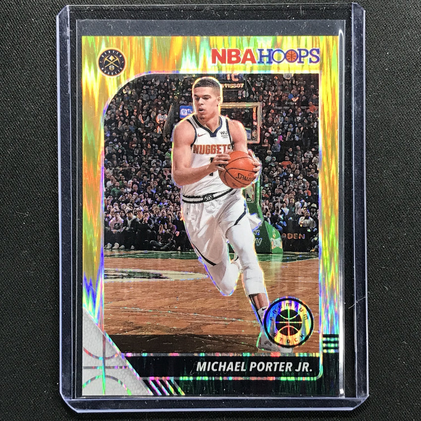 2019-20 Hoops Premium Michael Porter Jr. Hybrid Flash Gold 3/10