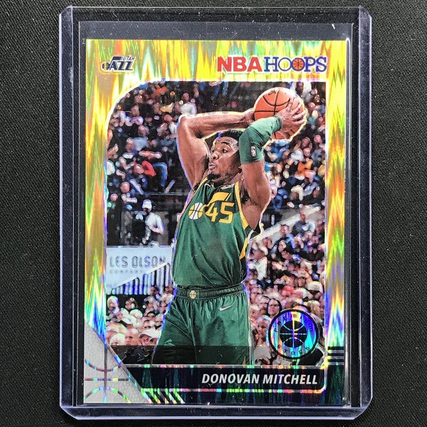 2019-20 Hoops Premium Donovan Mitchell Hybrid Flash Gold 5/10