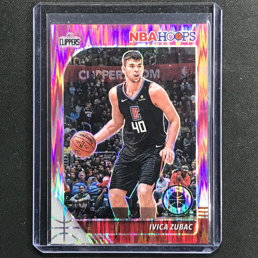 2019-20 Hoops Premium Ivica Zubac Hybrid Flash Pink 8/25