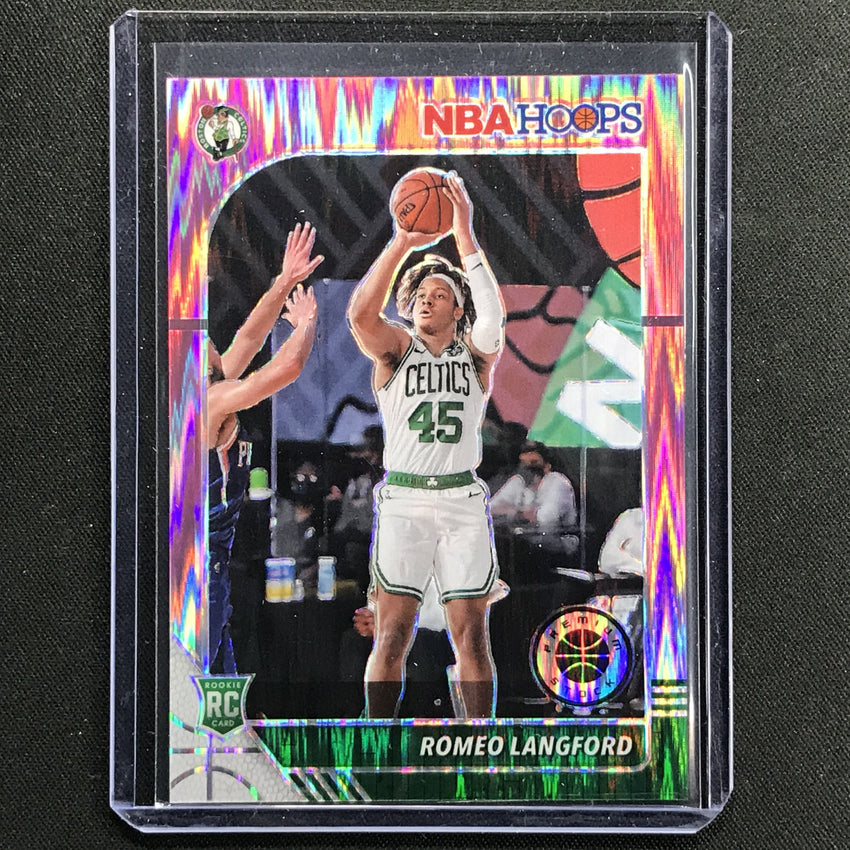 2019-20 Hoops Premium Romeo Langford Hybrid Rookie Flash Pink 20/25