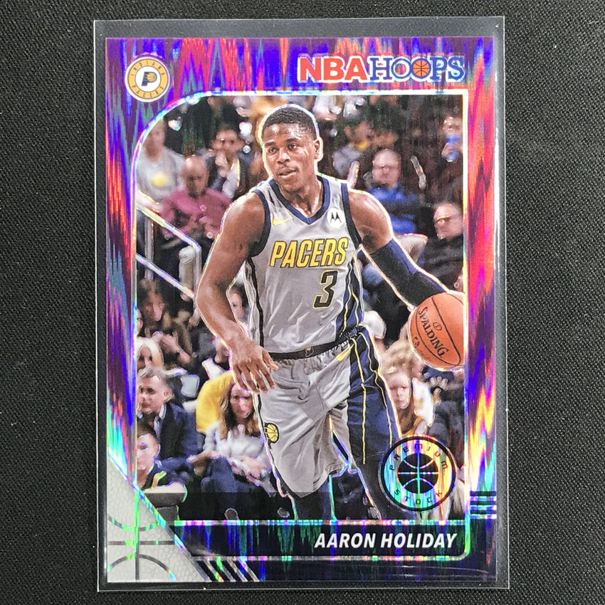 2019-20 Hoops Premium Aaron Holiday Hybrid Flash Purple 27/35