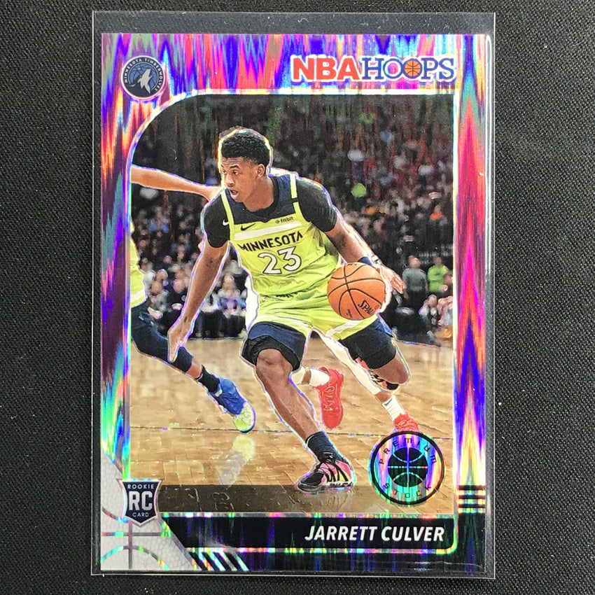 2019-20 Hoops Premium Jarrett Culver Hybrid Rookie Flash Purple 27/35