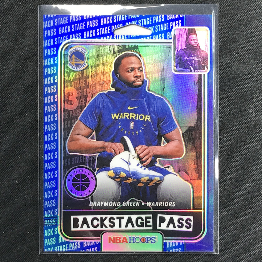 2019-20 Hoops Premium DRAYMOND GREEN Back Stage Pass Blue Prizm #1