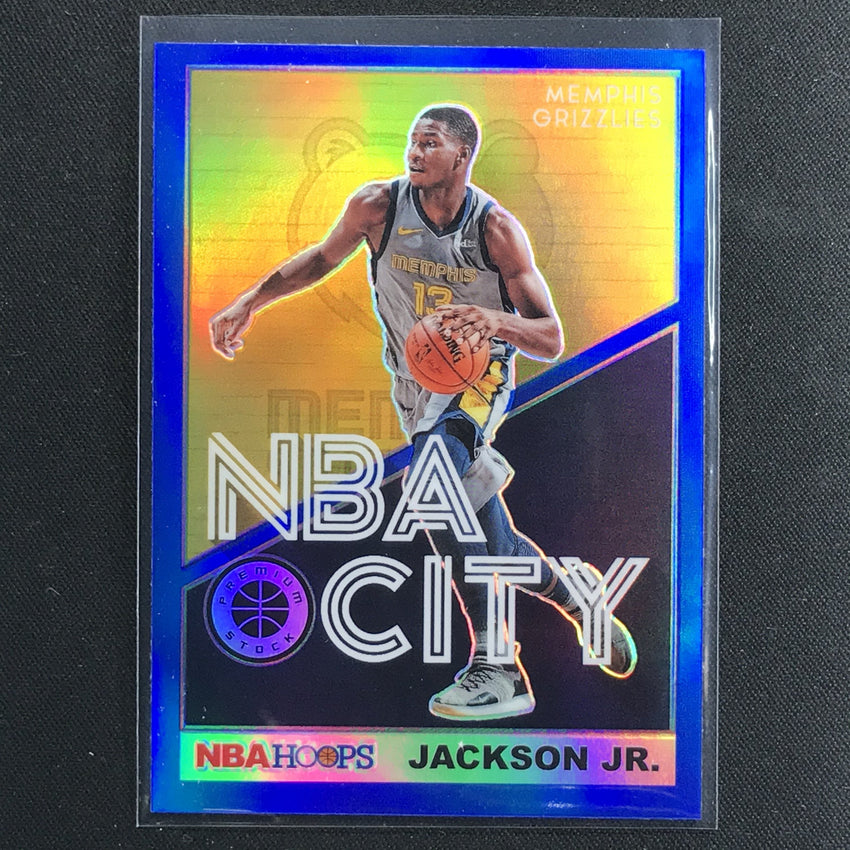 2019-20 Hoops Premium JAREN JACKSON JR. NBA City Blue Prizm #10