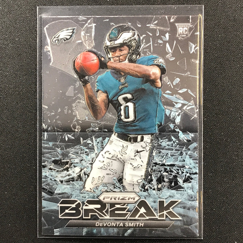2021 Prizm Devonta Smith Rookie Prizm Break Base No 10