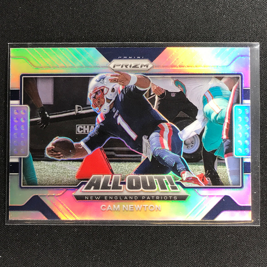 2021 Prizm Cam Newton All Out Silver No 12