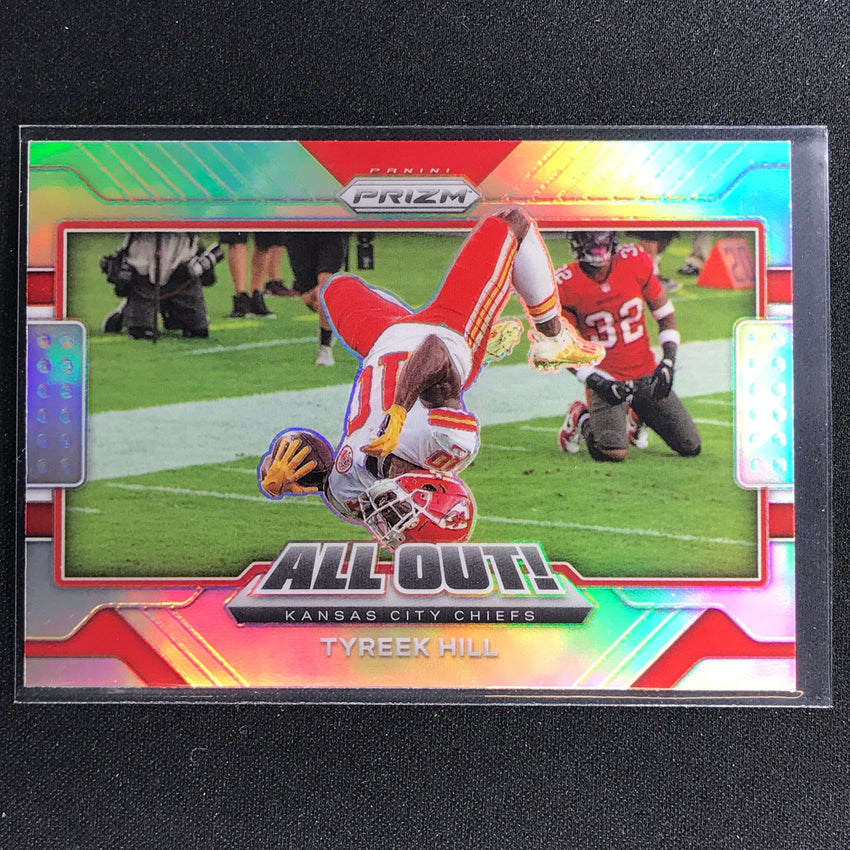 2021 Prizm Tyreek Hill All Out Silver No 26