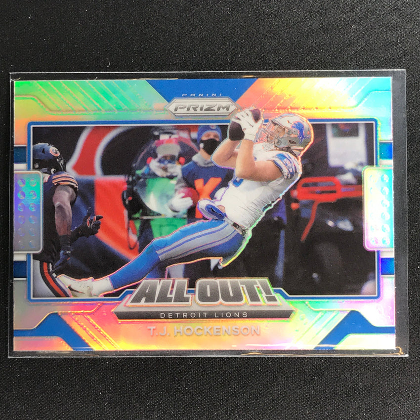 2021 Prizm T.j. Hockenson All Out Silver No 40