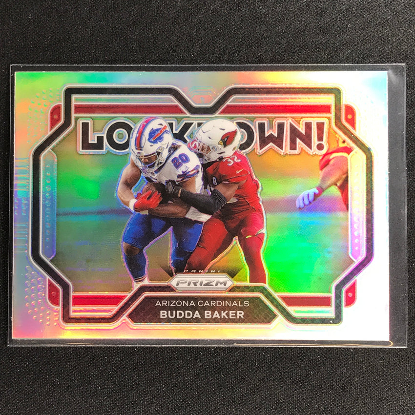 2021 Prizm Budda Baker Lockdown Silver No 6
