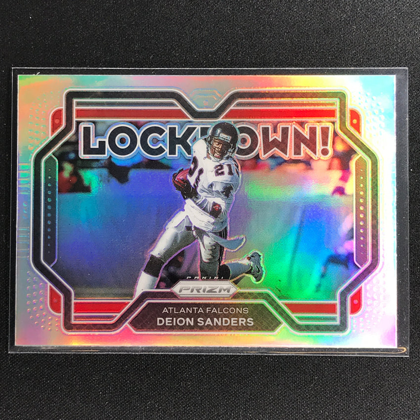 2021 Prizm Deion Sanders Lockdown Silver No 23