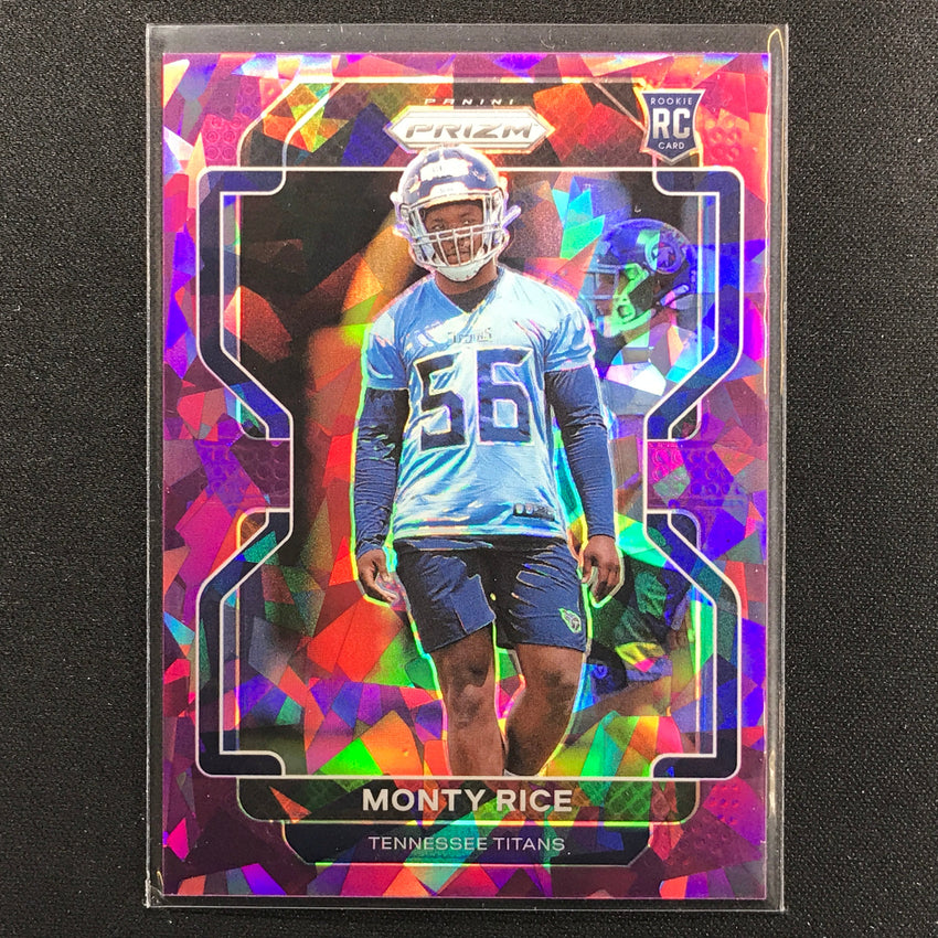 2021 Prizm Monty Rice Rookie Purple Ice 22/225