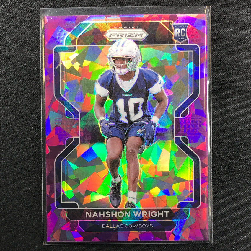 2021 Prizm Nahshon Wright Rookie Purple Ice 197/225