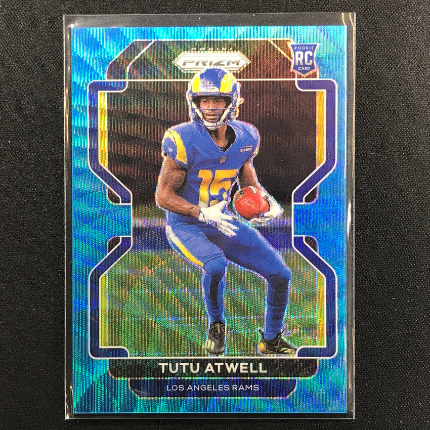 2021 Prizm Tutu Atwell Rookie Blue Wave 102/199