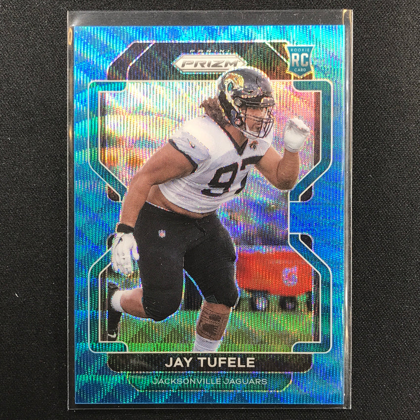 2021 Prizm Jay Tufele Rookie Blue Wave 185/199