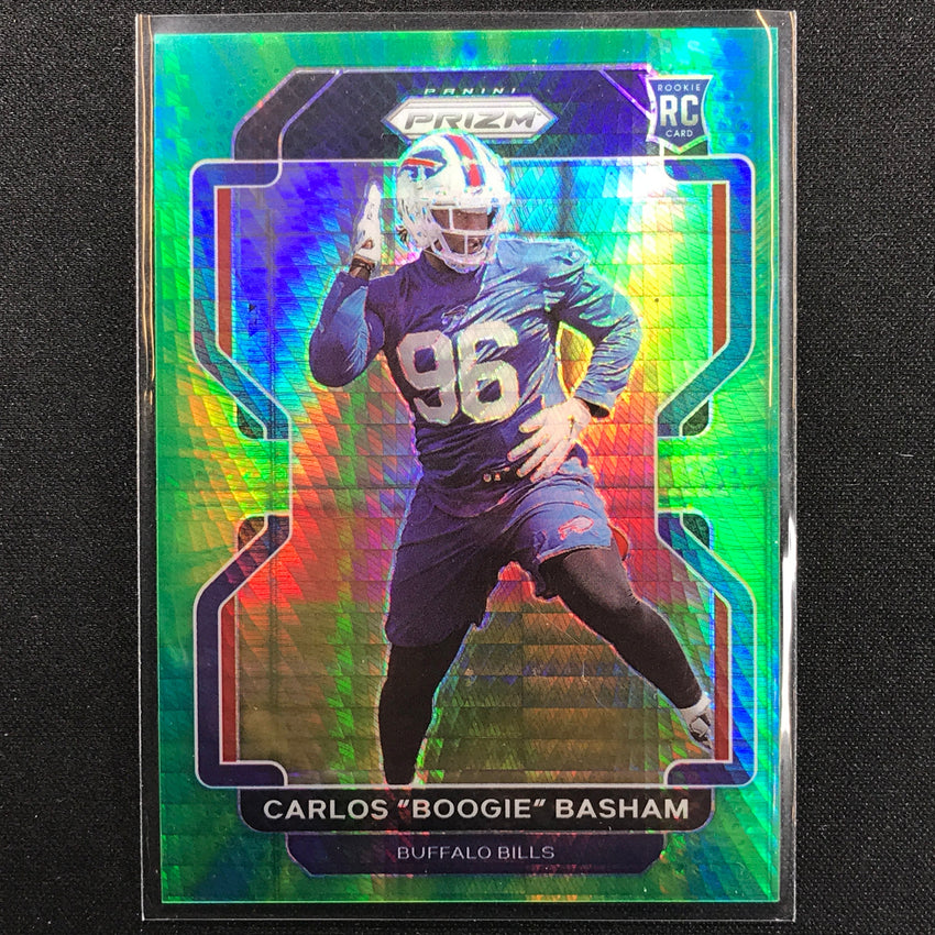 2021 Prizm Carlos Boogie Basham Rookie Hyper 37/175