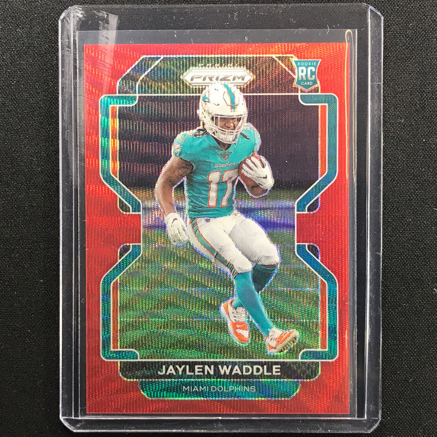 2021 Prizm Jaylen Waddle Rookie Red Wave 73/149
