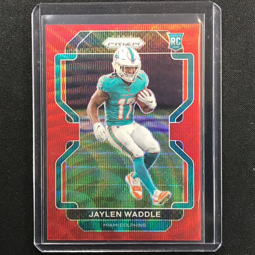 2021 Prizm Jaylen Waddle Rookie Red Wave 133/149