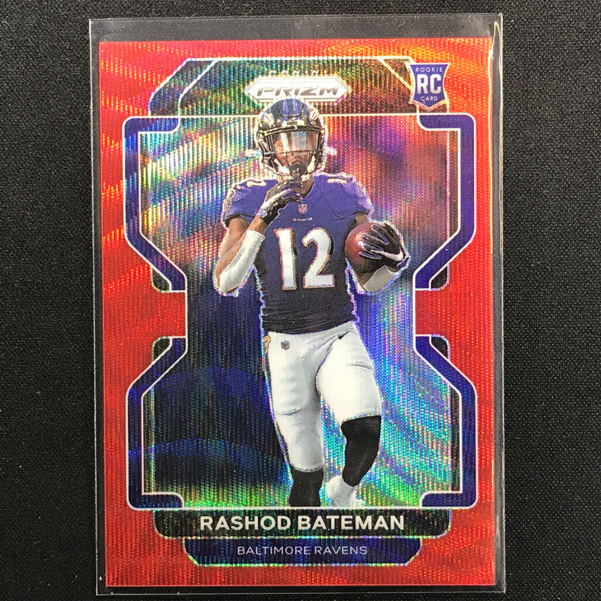 2021 Prizm Rashod Bateman Rookie Red Wave 110/149