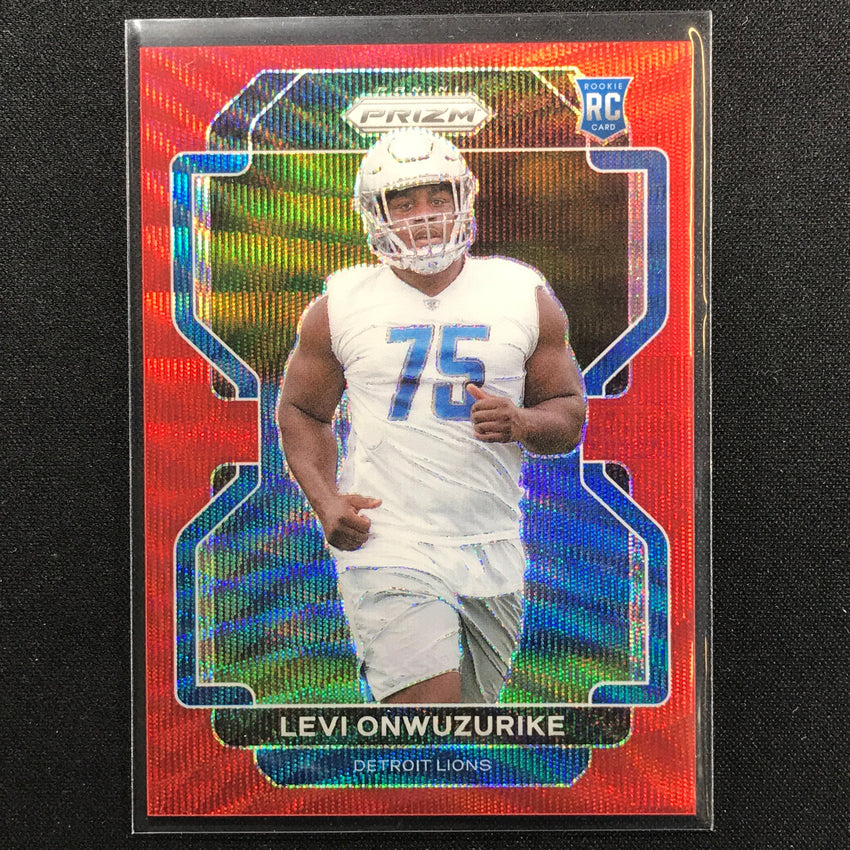 2021 Prizm Levi Onwuzurike Rookie Red Wave 38/149