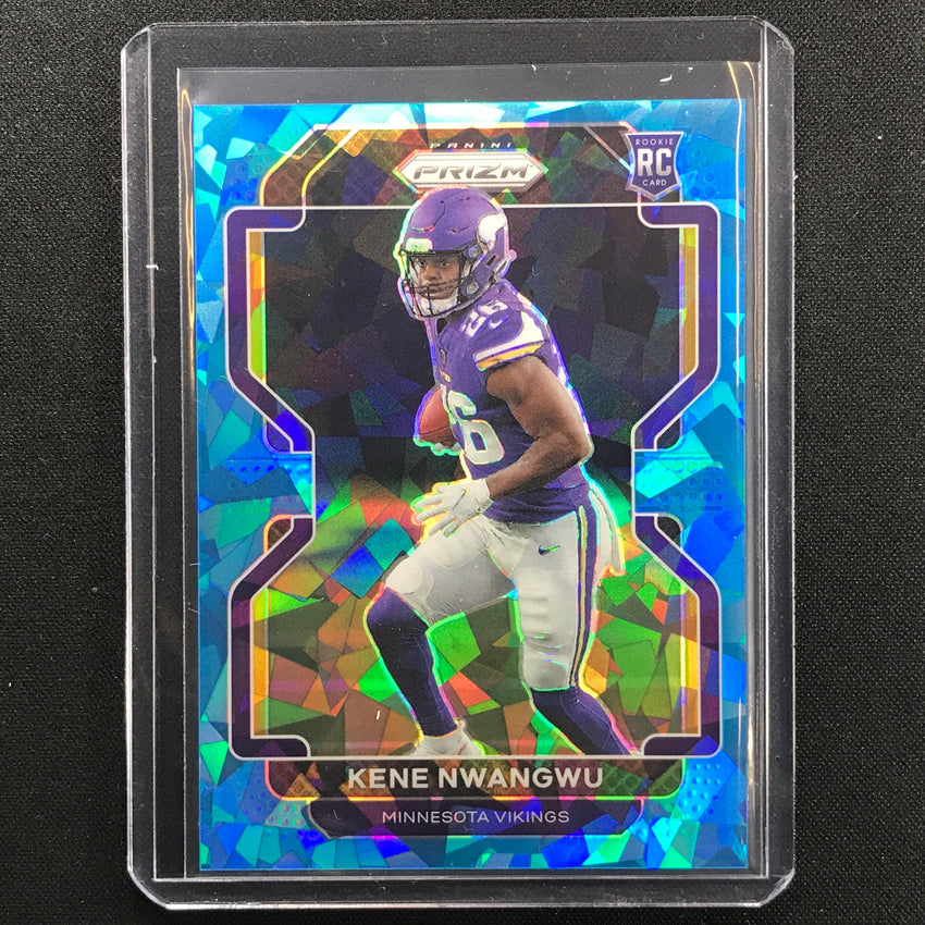 2021 Prizm Kene Nwangwu Rookie Blue Ice 43/99