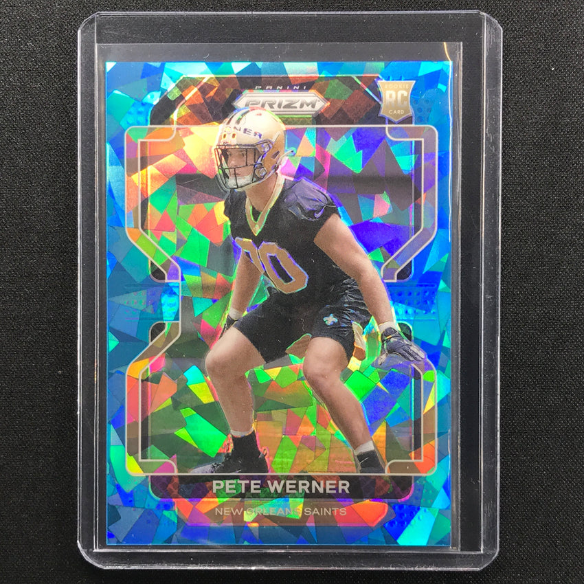 2021 Prizm Pete Werner Rookie Blue Ice 63/99