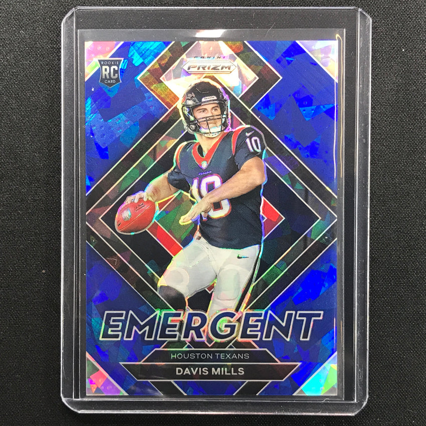 2021 Prizm Davis Mills Emergent Rookie Blue Ice 92/99