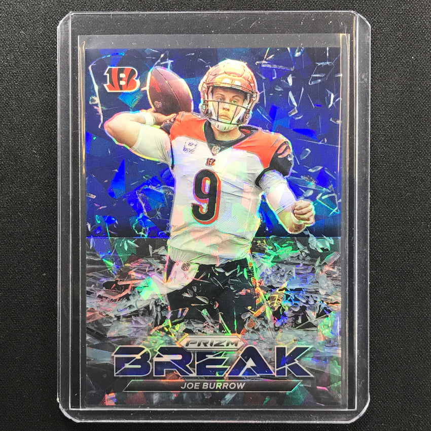 2021 Prizm Joe Burrow Prizm Break Blue Ice 82/99