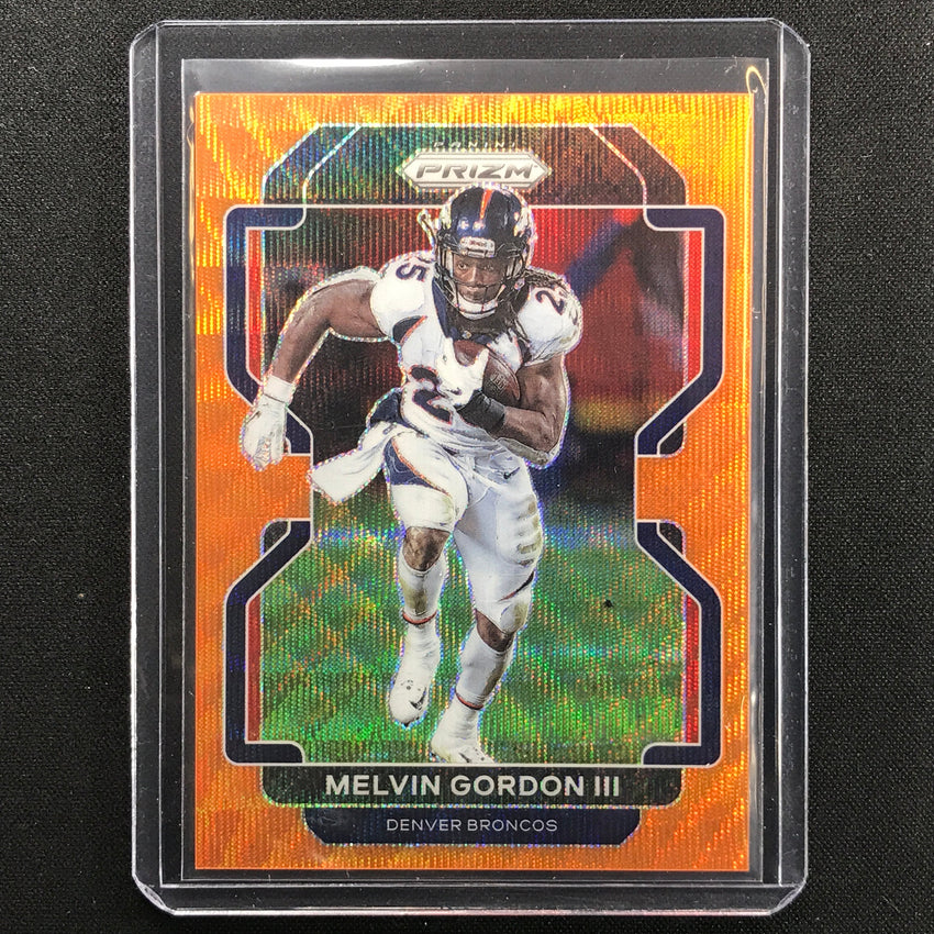 2021 Prizm Melvin Gordon Iii Orange Wave 37/60