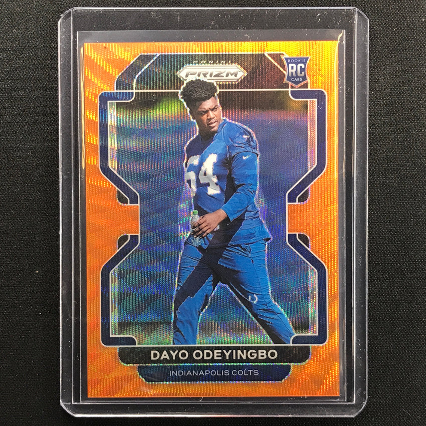 2021 Prizm Dayo Odeyingbo Rookie Orange Wave 10/60