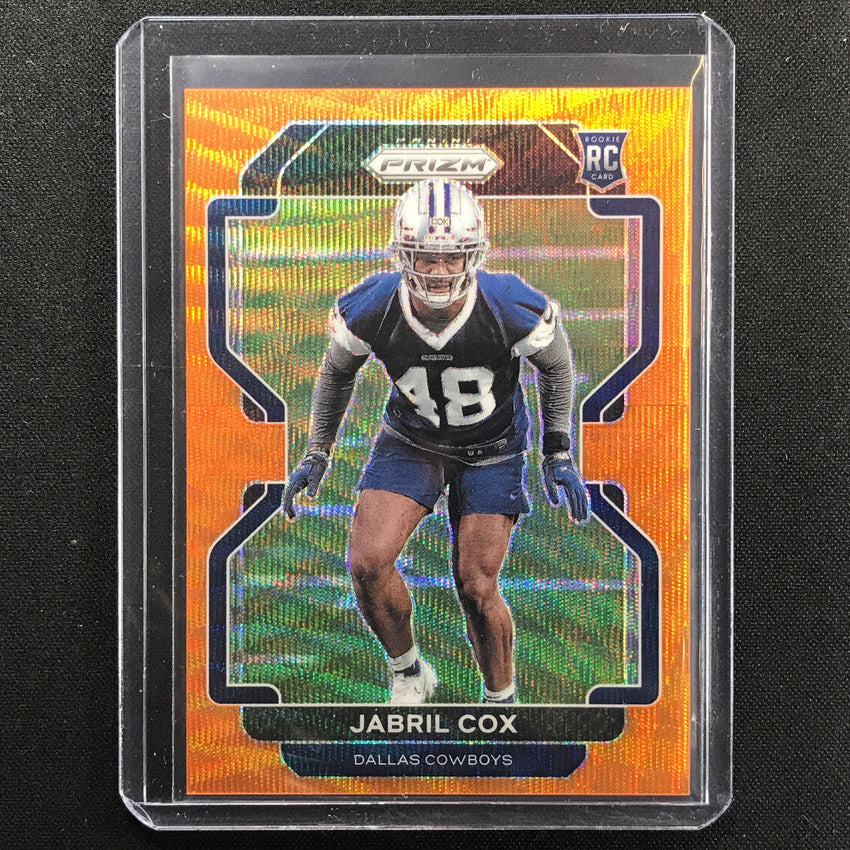 2021 Prizm Jabril Cox Rookie Orange Wave 44/60