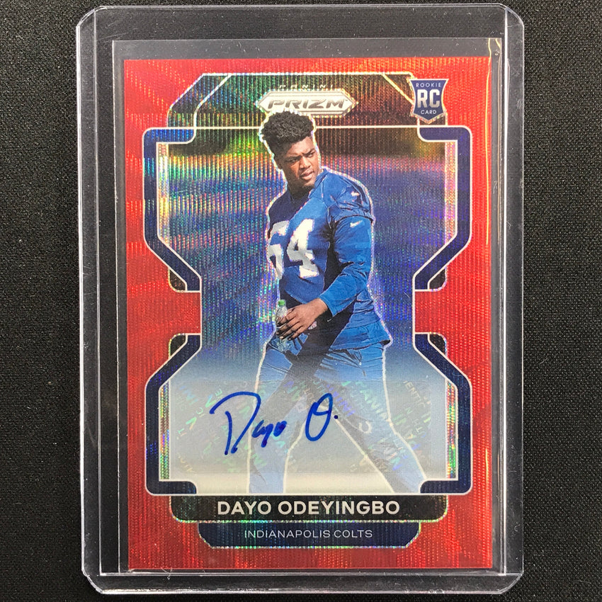 2021 Prizm Dayo Odeyingbo Rookie Autographs Red Wave 100/149