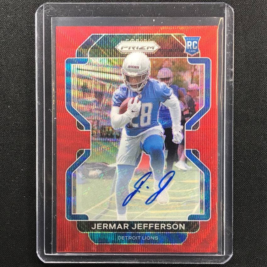 2021 Prizm Jermar Jefferson Rookie Autographs Red Wave 96/149