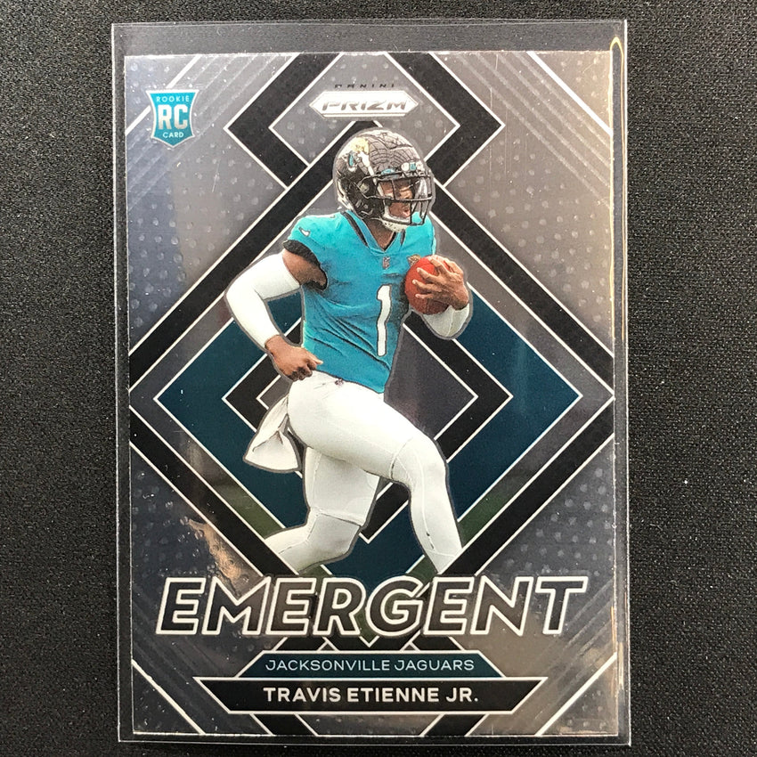 2021 Prizm Travis Etienne Jr. Emergent Rookie Base No 14