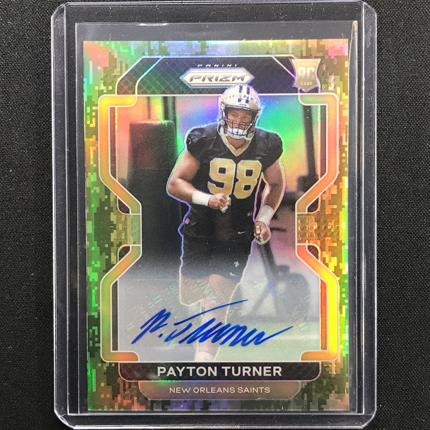 2021 Prizm Payton Turner Rookie Autographs Forest Camo 16/25