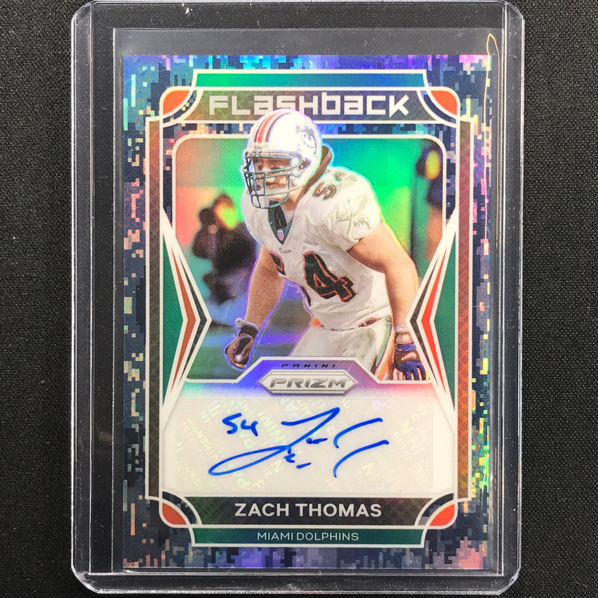 2021 Prizm Zach Thomas Flashback Autographs Navy Camo 3/15