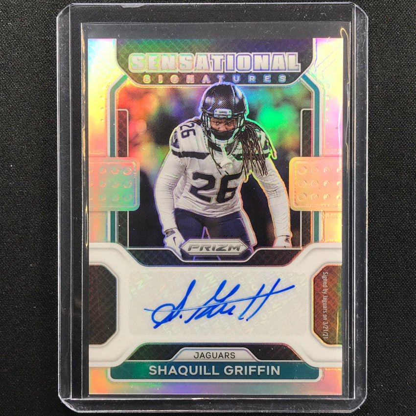 2021 Prizm Shaquill Griffin Sensational Signatures Auto Silver 66/99