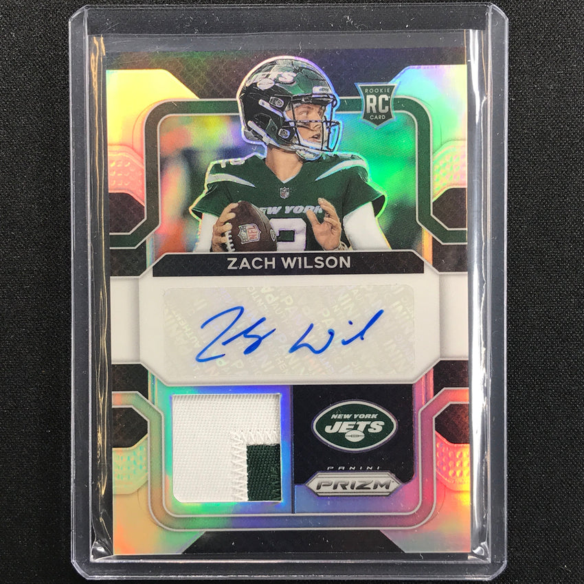 2021 Prizm Zach Wilson Rookie Patch Autographs Silver 1/99