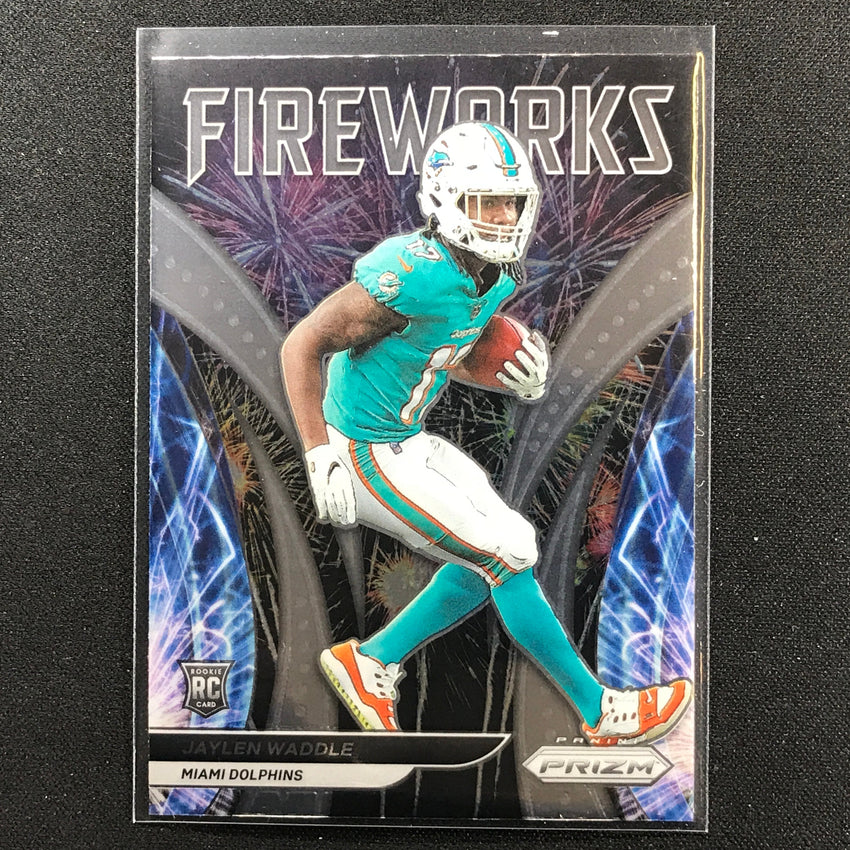 2021 Prizm Jaylen Waddle Rookie Fireworks Base No 5