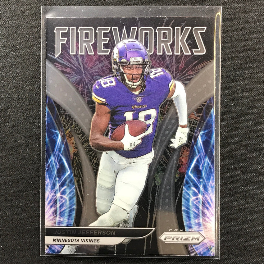 2021 Prizm Justin Jefferson Fireworks Base No 9