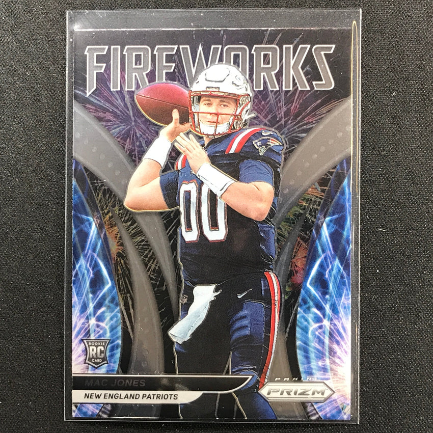 2021 Prizm Mac Jones Rookie Fireworks Base No 25