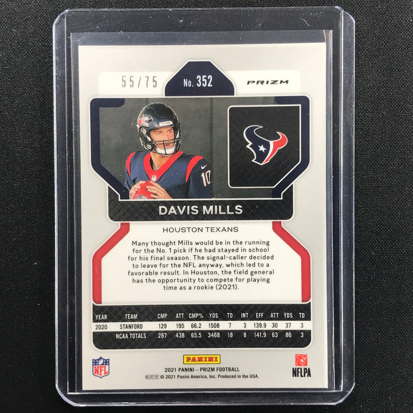 2021 Prizm Davis Mills Rookie Green Scope 55/75