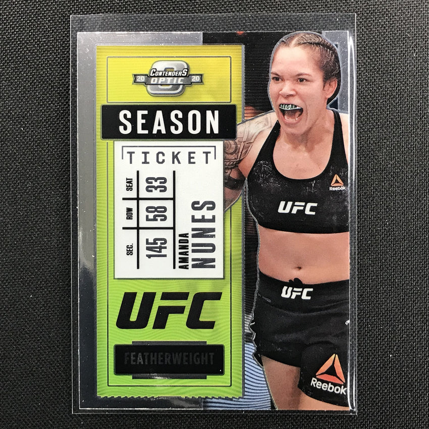 2021 Chronicles AMANDA NUNES Contenders Optic Season Ticket Base #270