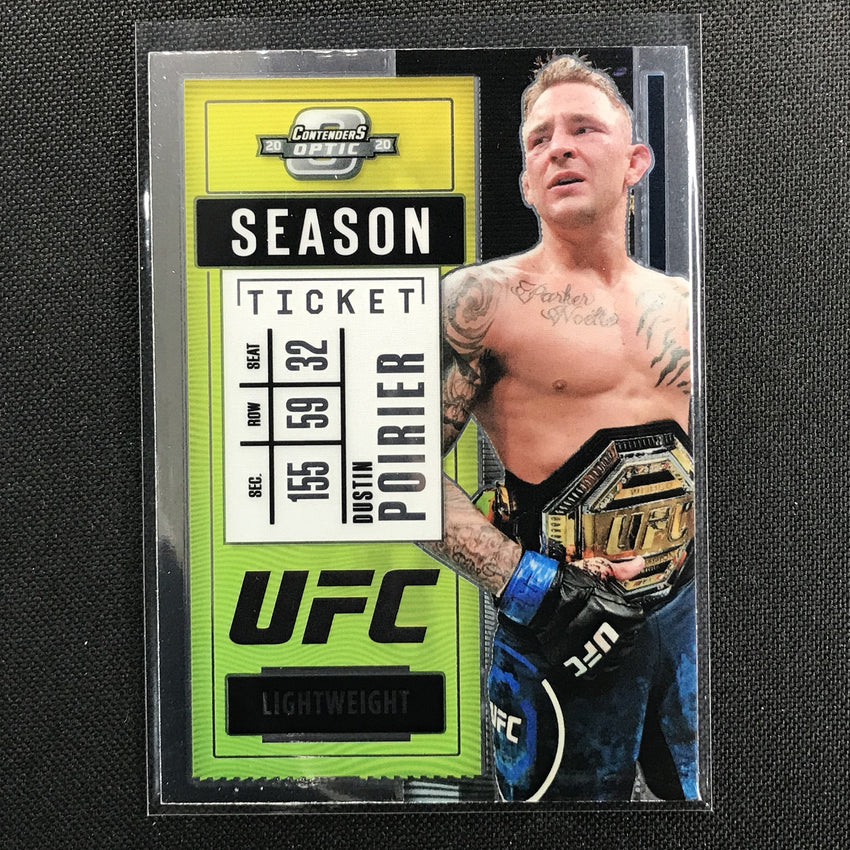2021 Chronicles DUSTIN POIRIER Contenders Optic Season Ticket Base #277